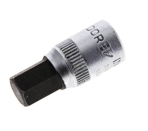 inserción de pasador largo de 1/4" Gedore de 28 mm para tornillos de cabeza hueca hexagonal de 8 mm