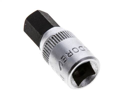 inserción de pasador largo de 1/4" Gedore de 28 mm para tornillos de cabeza hueca hexagonal de 8 mm