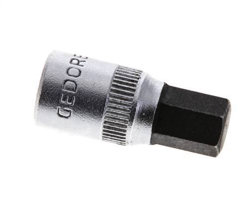 inserción de pasador largo de 1/4" Gedore de 28 mm para tornillos de cabeza hueca hexagonal de 8 mm