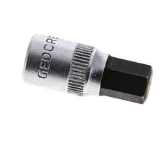 inserción de pasador largo de 1/4" Gedore de 28 mm para tornillos de cabeza hueca hexagonal de 8 mm
