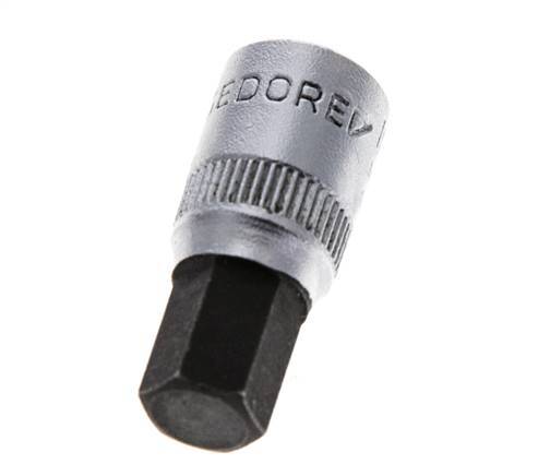 inserción de pasador largo de 1/4" Gedore de 28 mm para tornillos de cabeza hueca hexagonal de 8 mm