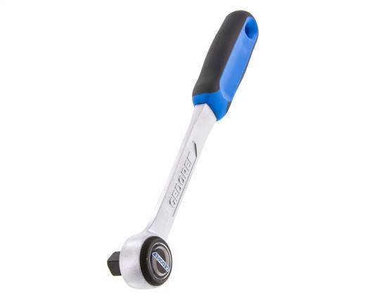 carraca Gedore de 1/2" con palanca metálica de cambio de dirección