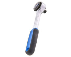 carraca Gedore de 1/4" con palanca metálica de cambio de dirección