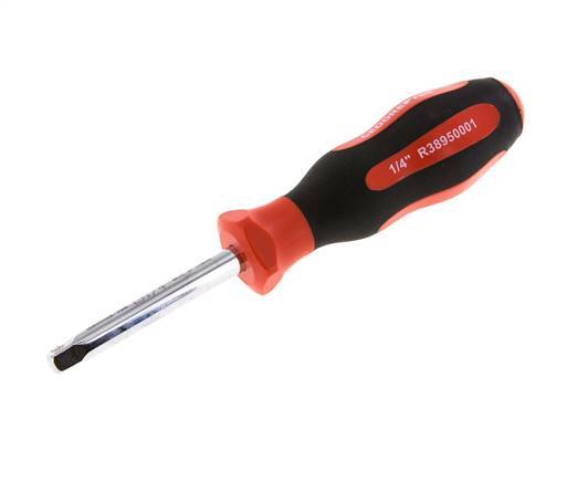 1/4" (6,3 mm) Empuñadura cuadrada roja Gedore con bloqueo de bola