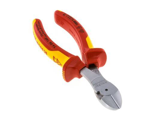 Alicates de corte diagonal Knipex 160 mm VDE probado hasta 1000V