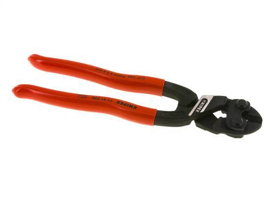 Alicates de corte de pernos Knipex 200 mm Mangos recubiertos de plástico con rebaje