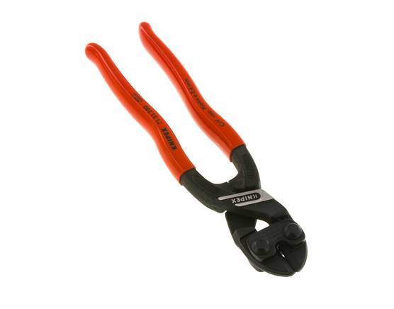 Alicates de corte de pernos Knipex 200 mm Mangos recubiertos de plástico con rebaje