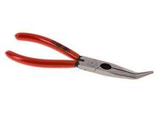 Knipex Angled Needle Nose Pliers 200 mm Plastic-coated Handles