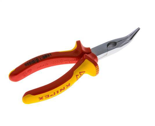 Alicates de punta angular Knipex 160 mm VDE probado hasta 1000V