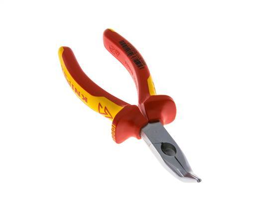 Alicates de punta angular Knipex 160 mm VDE probado hasta 1000V
