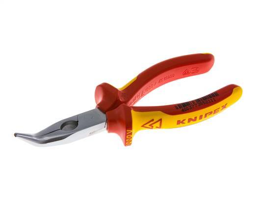 Alicates de punta angular Knipex 160 mm VDE probado hasta 1000V