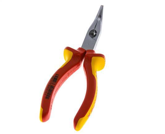 Alicates de punta angular Knipex 160 mm VDE probado hasta 1000V