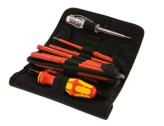 Wera Kraftform Plus Juego de destornilladores de 16 piezas Comprobador de tensión (150-250V)