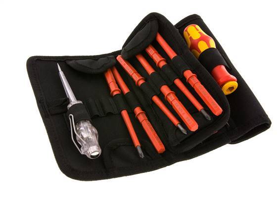 Wera Kraftform Plus Juego de destornilladores de 16 piezas Comprobador de tensión (150-250V)