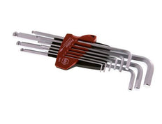 Juego de llaves hexagonales Wiha de 9 piezas de 1,5 a 10 mm con cabeza esférica