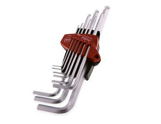 Juego de llaves hexagonales Wiha de 9 piezas de 1,5 a 10 mm con cabeza esférica