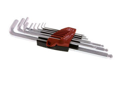 Juego de llaves hexagonales Wiha de 9 piezas de 1,5 a 10 mm con cabeza esférica