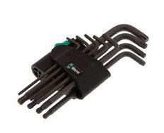 Wera Juego de llaves Allen TORX TX8 a TX40 de 9 piezas con cabeza esférica