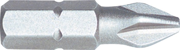 Wera PH1 Phillips Stainless Steel Screwdriver Bit 1/4" (6.3mm)