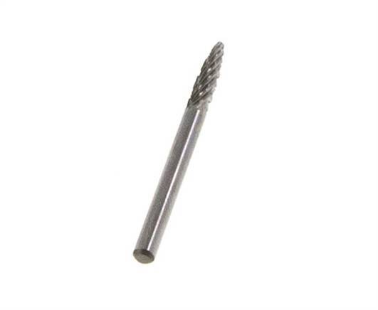 Fresa de carburo RBF de punta redonda de 3 mm