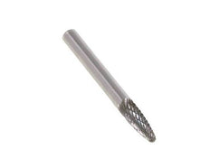 Fresa de carburo de punta redonda RBF de 6 mm