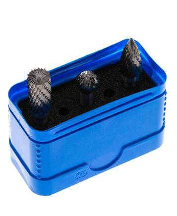 ZYA-S/KUD/SPG Juego de fresas de metal duro de 3 piezas de 10 mm