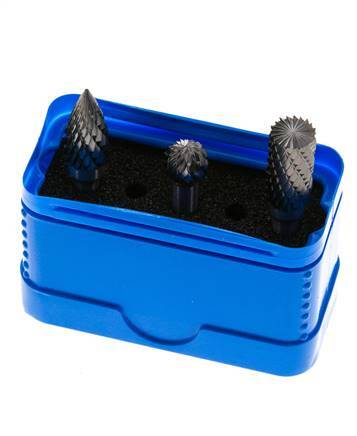 ZYA-S/KUD/SPG Juego de fresas de metal duro de 3 piezas de 10 mm