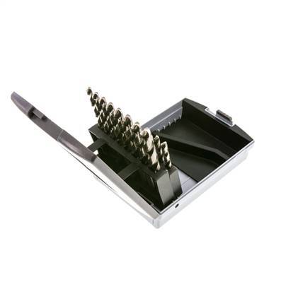 19-Piece Twist Drill Bit Set DIN 338 N HSS-G 1 - 10 mm
