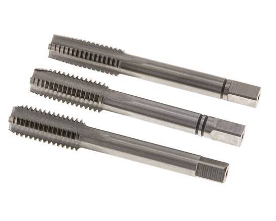 macho de rosca manual de 3 piezas M 10x1,50 Rosca estándar (DIN 352)