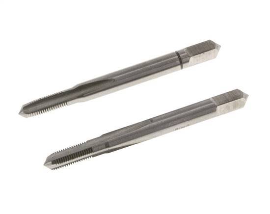 macho de rosca manual de 2 piezas M 4x0,50 de rosca fina (DIN 2181)