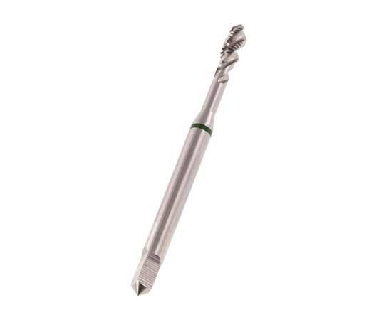 HSS-E Macho de roscar M4 Agujero ciego 35° en sentido de las agujas del reloj Espiralado