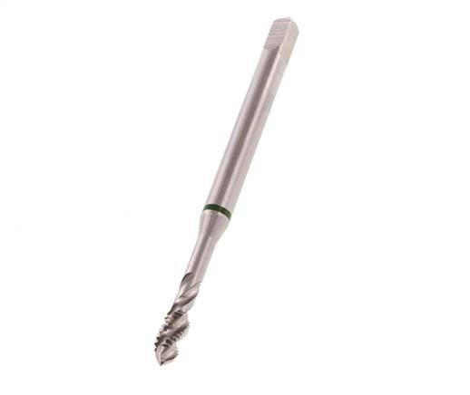 HSS-E Macho de roscar M4 Agujero ciego 35° en sentido de las agujas del reloj Espiralado