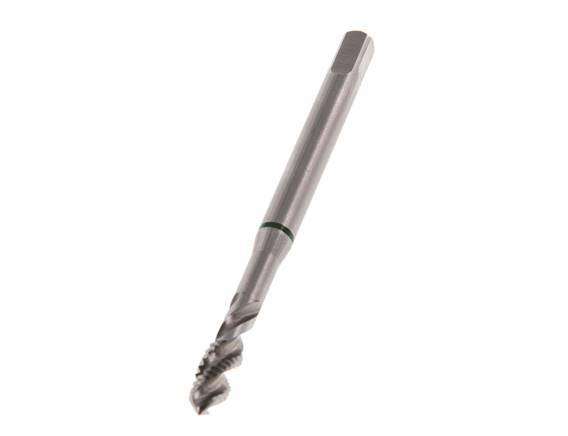 HSS-E Macho de roscar M6 Agujero ciego 35° en sentido de las agujas del reloj Espiralado