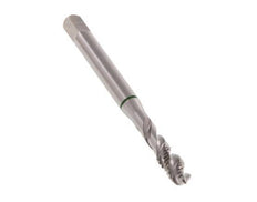 HSS-E Macho de roscar M8 Agujero ciego 35° en sentido de las agujas del reloj Espiralado