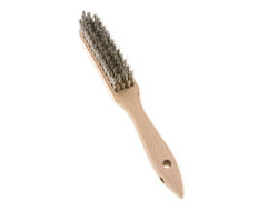 Cepillo de alambre manual de 4 filas de alambre de acero inoxidable corrugado