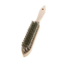 Cepillo manual de alambre de acero inoxidable corrugado de 5 filas