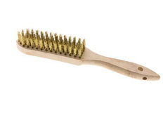 Hand Wire Brush 5-Row Brass Wire Corrugated