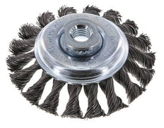 Cepillo biselado de alambre de acero trenzado 100X12 mm ( M14X2)