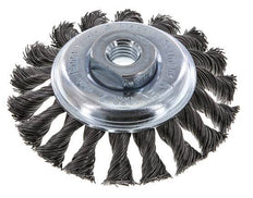 Cepillo biselado de alambre de acero trenzado 100X12 mm ( M14X2)