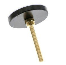 0 to +120°C Plastic Bimetallic Thermometer 100mm Cabinet 100mm Stem with Thermowell