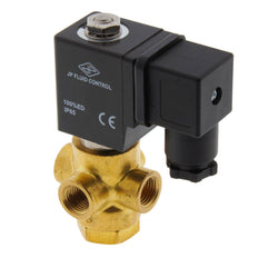 Solenoid Valve TP-DA 1/4'' 3/2 way NC brass FKM 0-11bar 380V AC