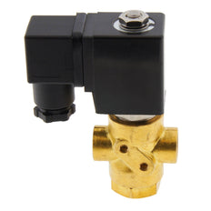 Válvula de solenoide TP-DC 1/4'' 3/2 vías DI latón FKM 0-3.2bar 102V AC