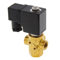 Válvula de solenoide TP-DC 1/4'' 3/2 vías DI latón FKM 0-3.2bar 24V AC