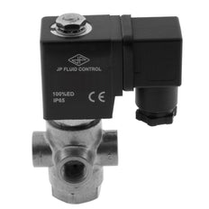 Válvula solenoide TP-DC 1/4'' 3/2 vías DI Acero inoxidable EPDM 0-2bar 12V DC