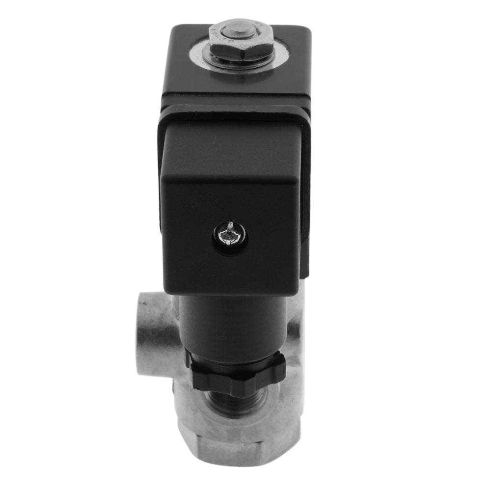 Solenoid Valve TP-DD 1/4'' 3/2 Way UN Stainless Steel FKM 0-0.8bar 12V DC