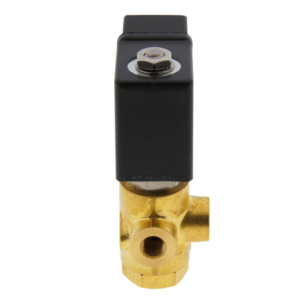 Válvula de solenoide TP-DC 1/8'' 3/2 vías DI latón EPDM 0-9bar 24V DC
