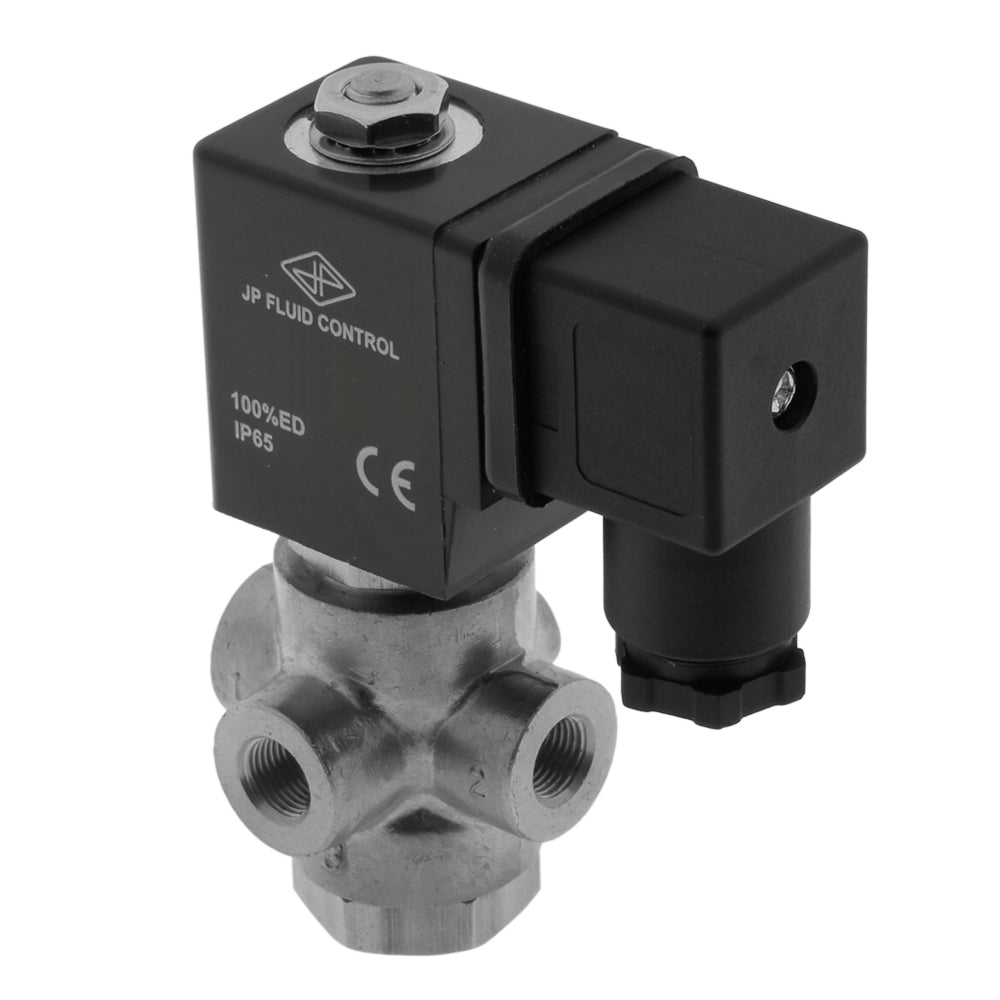 Electroválvula TP-DB 1/8'' 3/2 vías NA Acero inoxidable FKM 0-11bar 230V CA