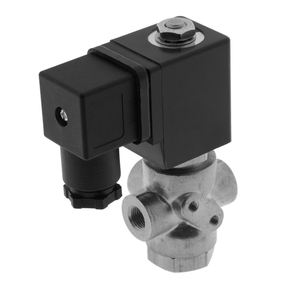 Válvula solenoide TP-DB 1/8'' 3/2 vías NO Acero inoxidable FKM 0-11bar 24V AC