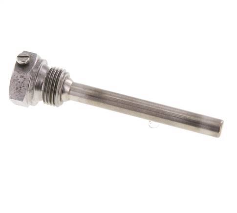 Termopozo de acero St35 G 1/2 pulgada para vástago de 100 mm Máx. 600°C y 25 barras