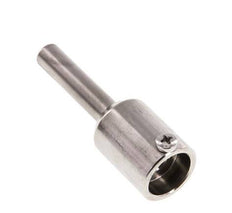 Termopozo de acero inoxidable de conexión soldada para vástago de 63 mm, máx. 600°C y 25 bares